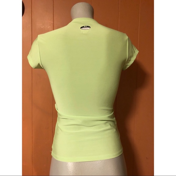 Under Armour Green V-Neck Tee M - Picture 2 of 9